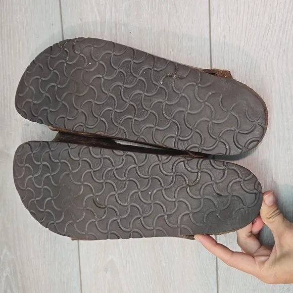 Birkenstock Mens Milano Leather Sandals Flats shoes sz 44/11 Regular