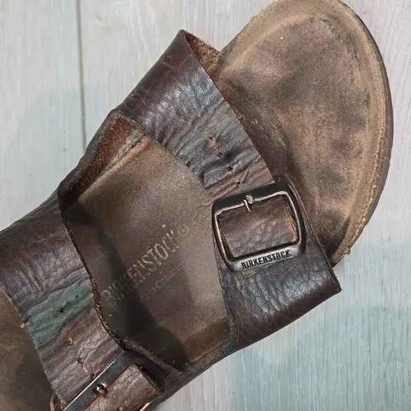 Birkenstock Mens Milano Leather Sandals Flats shoes sz 44/11 Regular