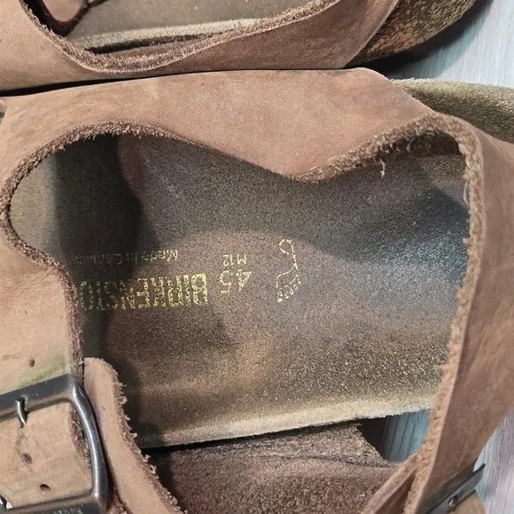 Birkenstock Milano Mens Leather Sandals Flats shoes sz 45/12 Regular