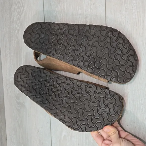 Birkenstock Milano Mens Leather Sandals Flats shoes sz 45/12 Regular