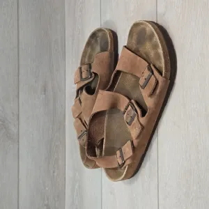 Birkenstock Milano Mens Leather Sandals Flats shoes sz 45/12 Regular