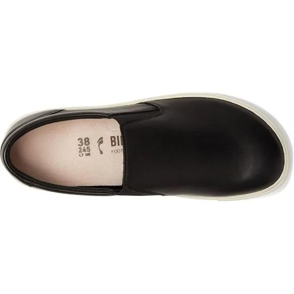 Birkenstock Oswego Sneakers Women's 13-13.5 Black Leather Casual Shoes FZP004