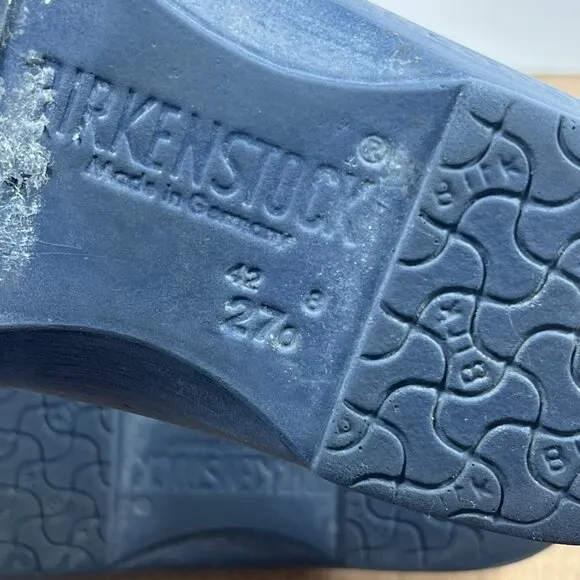 Birkenstock Professional Men's Size 8 Blue Clogs Profi Birki Walking Shoes