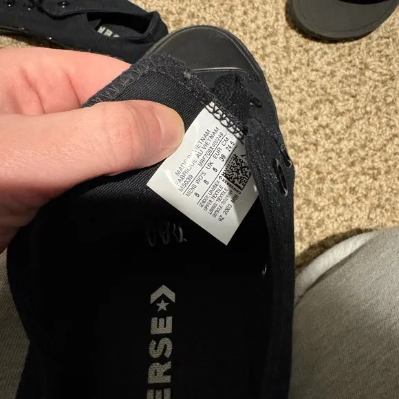 Black Canvas Sneakers