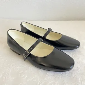 Black Mary Jane Flats