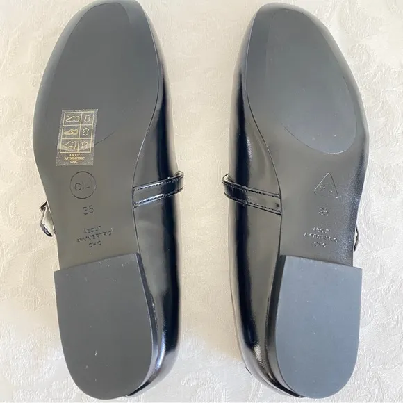 Black Mary Jane Flats