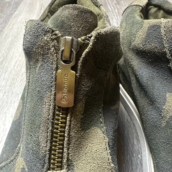 Blondo Glenda Camo Suede Waterproof Shoes