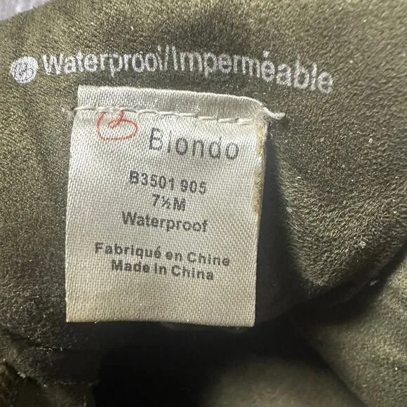 Blondo Glenda Camo Suede Waterproof Shoes