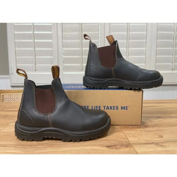 Blundstone #172 Work Series Xtreme Safety Boots Brown Size 8 M 10 W NIB Chelsea