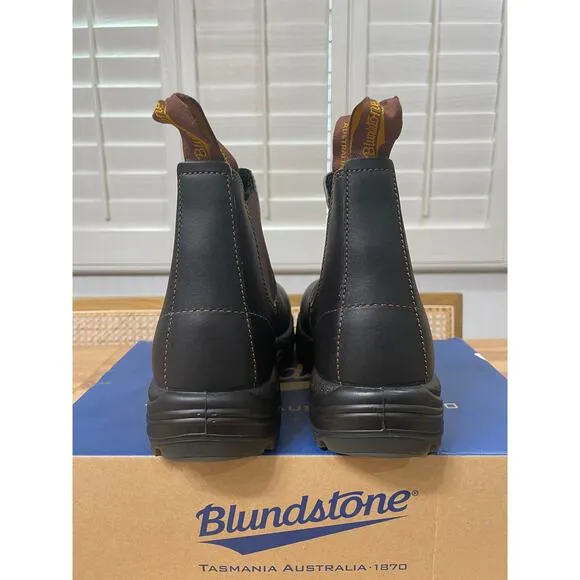 Blundstone #172 Work Series Xtreme Safety Boots Brown Size 8 M 10 W NIB Chelsea