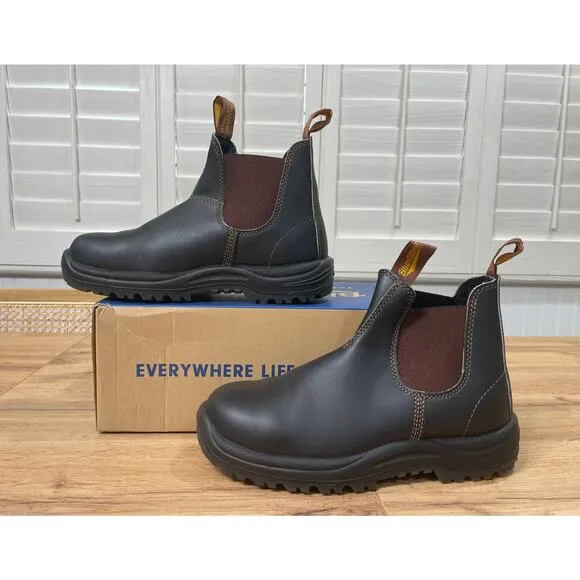 Blundstone #172 Work Series Xtreme Safety Boots Brown Size 8 M 10 W NIB Chelsea