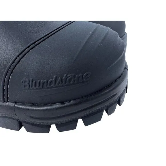 Blundstone #990 Unisex Safety Toe Black Leather Chelsea Boot Women's US 9