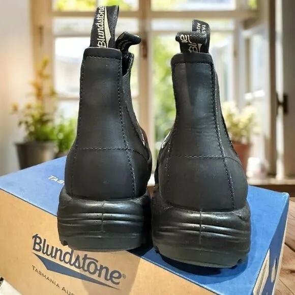 BLUNDSTONE Leather 179 Safety Work Lug Soles Chelsea Ankle Boots AU 9.5 US Men 1