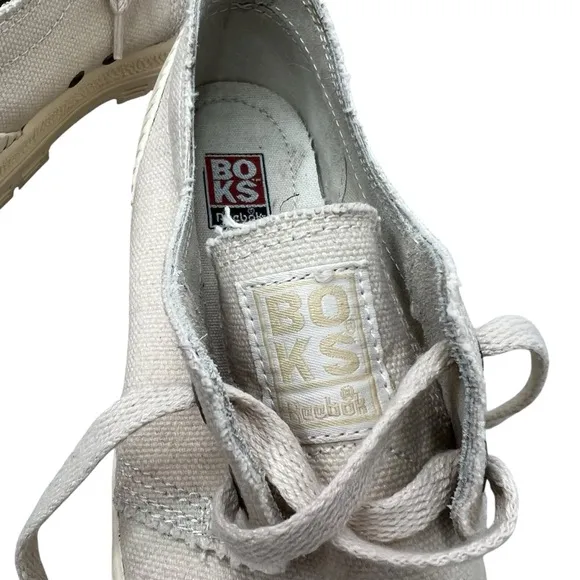 Boks by Reebok Women's Beige Canvas Sneakers 7.5