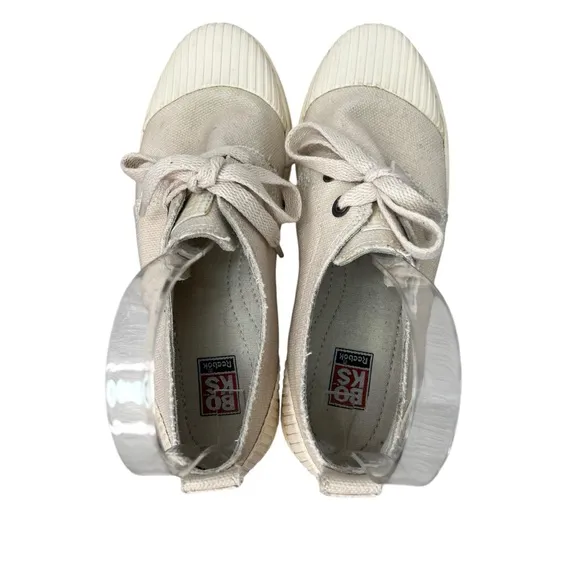 Boks by Reebok Women's Beige Canvas Sneakers 7.5