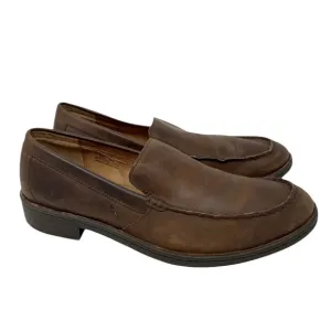 Born Men Brown Leather Loafers Slip On Shoes Casual 10.5