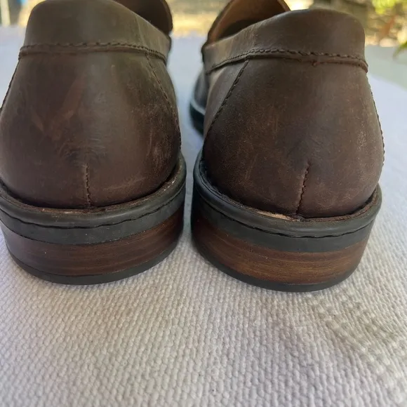 Born Men Brown Leather Loafers Slip On Shoes Casual 10.5