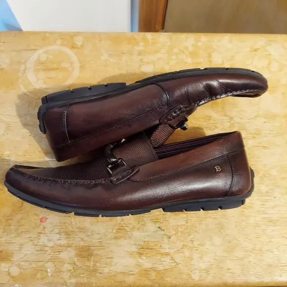 Bosi Men's US 8 Colombian Brown Leather Dress Loafer Casual Shoes NWOT