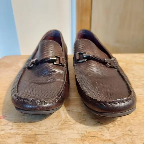 Bosi Men's US 8 Colombian Brown Leather Dress Loafer Casual Shoes NWOT