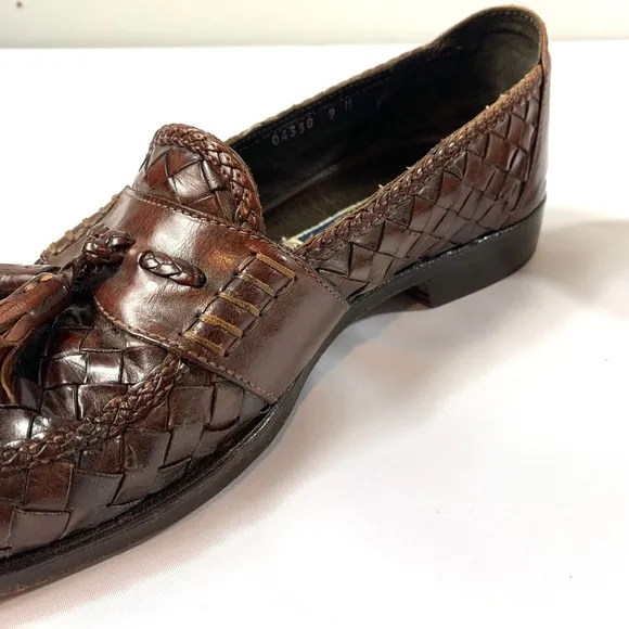 Bragano Woven Leather tassel Loafer‎ Shoes