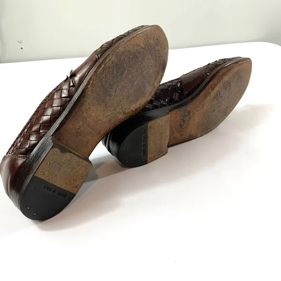 Bragano Woven Leather tassel Loafer‎ Shoes