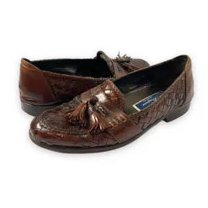 Bragano Woven Leather tassel Loafer‎ Shoes