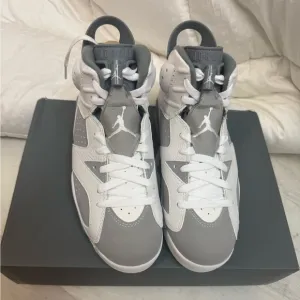 Brand New 6 Retro Gray and White Sneakers