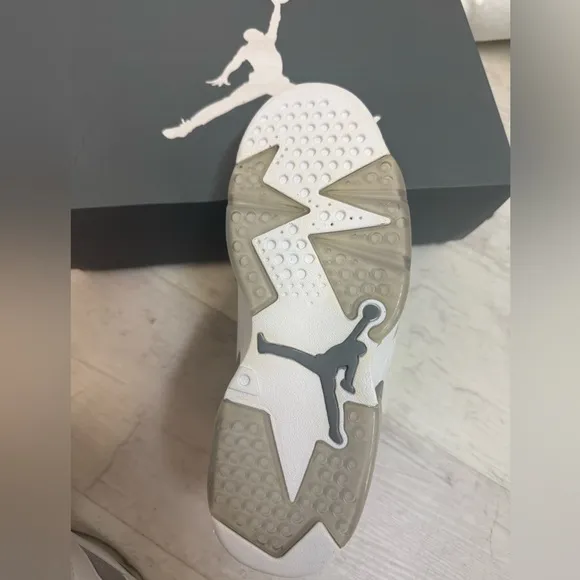 Brand New 6 Retro Gray and White Sneakers