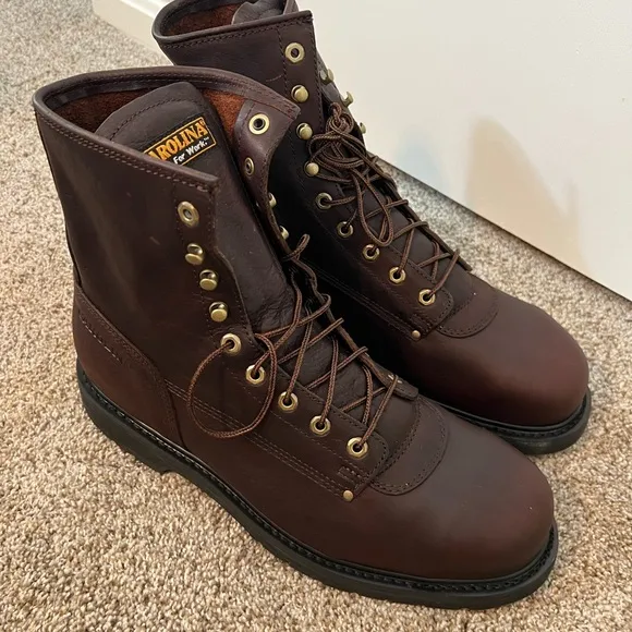 Brand New! Carolina 8” Steel Toe Work Boots - Size 15