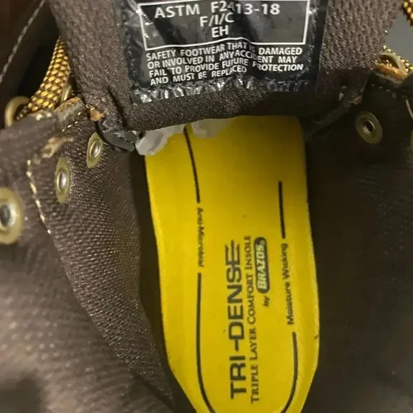 Brazos Bricen Steel Toe Boots Lace Up Work Boots Like New