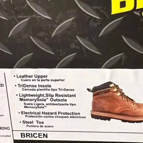 Brazos Bricen Steel Toe Boots Lace Up Work Boots Like New