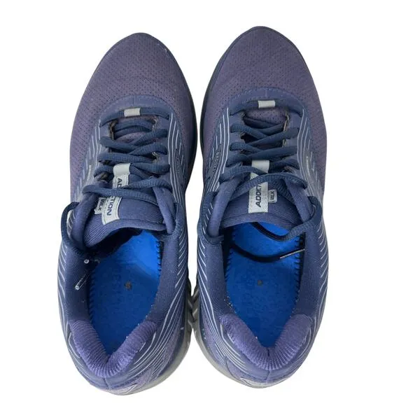 Brooks Addiction Walker Suede Running Shoes Men 8.5 Navy Max Support 1103191D445