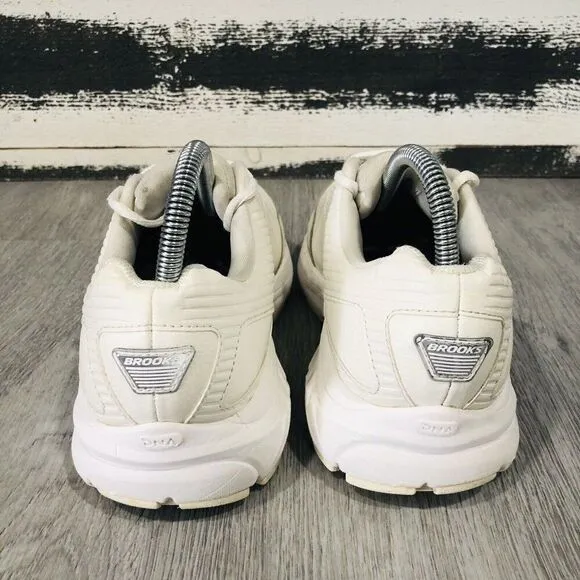 Brooks Addiction Walker WLK Womens 7 2E Running Shoes White Athletic Sneakers