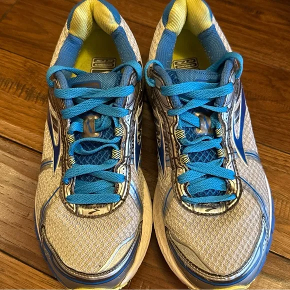 Brooks Adrenaline‎ GTS 15 Running Shoes Blue Silver 1201741B179 Womens Size 9