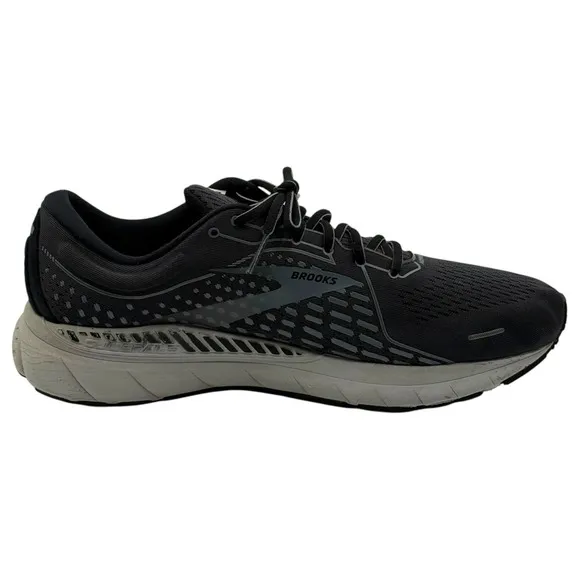 Brooks Adrenaline GTS 21 Men's Size 14 Wide 2E Running Shoes Black Gray Athletic