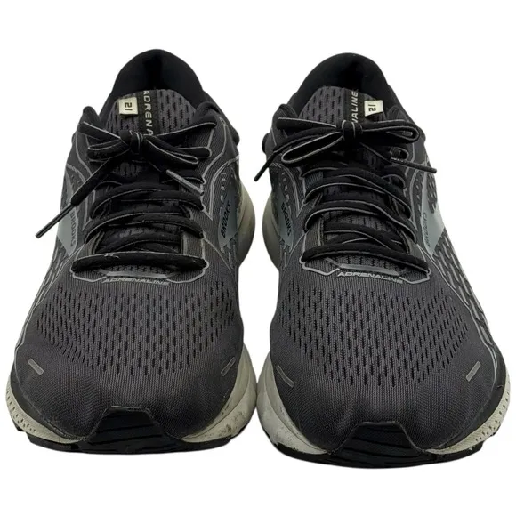 Brooks Adrenaline GTS 21 Men's Size 14 Wide 2E Running Shoes Black Gray Athletic