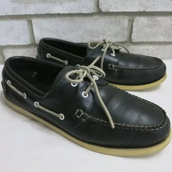 Brooks Brothers Leather Deck Boat Shoes Mens Casual Nautical Footwear Sz 11.5 M