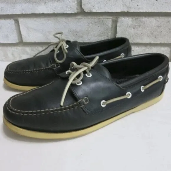 Brooks Brothers Leather Deck Boat Shoes Mens Casual Nautical Footwear Sz 11.5 M
