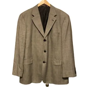 Brooks Brothers Wool tan sports jacket blazer size 45 regular 3 button
