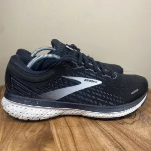 Brooks Ghost 13 Womens Black And White Size 9 B Athletic Running Shoes