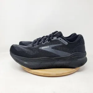 Brooks Ghost MAX Shoes Womens 10.5 D WIDE Triple Black Running Walking Sneakers