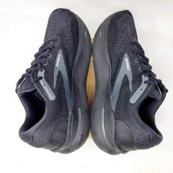Brooks Ghost MAX Shoes Womens 10.5 D WIDE Triple Black Running Walking Sneakers