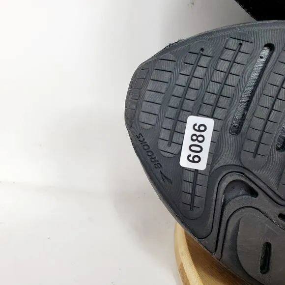 Brooks Ghost MAX Shoes Womens 10.5 D WIDE Triple Black Running Walking Sneakers