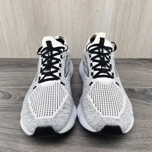 Brooks Glycerin StealthFit 20 Size 12.5 Mens White Grey Running Casual Shoes