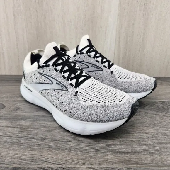 Brooks Glycerin StealthFit 20 Size 12.5 Mens White Grey Running Casual Shoes