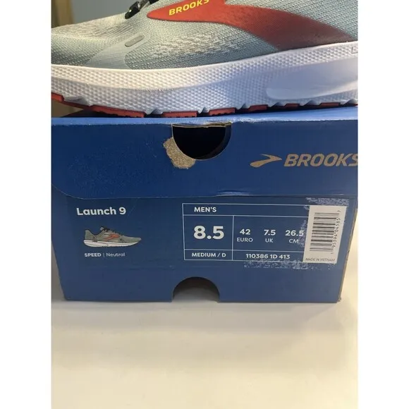 Brooks Launch 9 Green Running Walking Gym Cushion Sneaker Sz 8.5 EUC 2x Maybe
