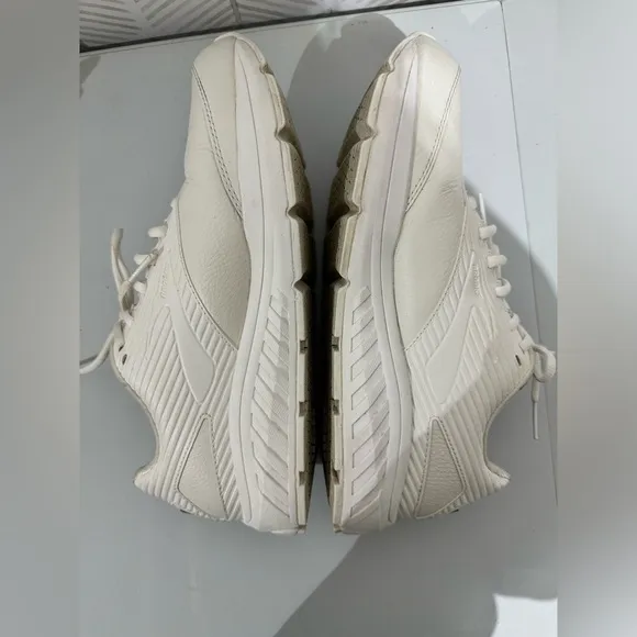 Brooks Men's‎ Addiction Walker 2 White Leather Upper Athletic Walking Shoes 11.5