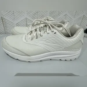 Brooks Men's‎ Addiction Walker 2 White Leather Upper Athletic Walking Shoes 11.5