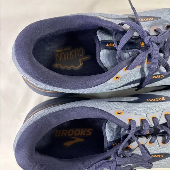 Brooks Men's Ghost Running Shoes - Bluish Gray and Black