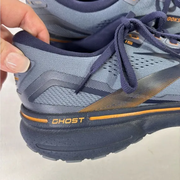 Brooks Men's Ghost Running Shoes - Bluish Gray and Black